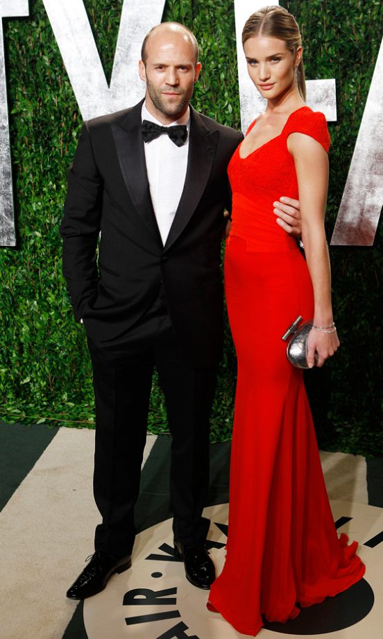 Jason Statham And Rosie Huntington-Whiteley At The Vanity Fair Oscar After-Party 2012