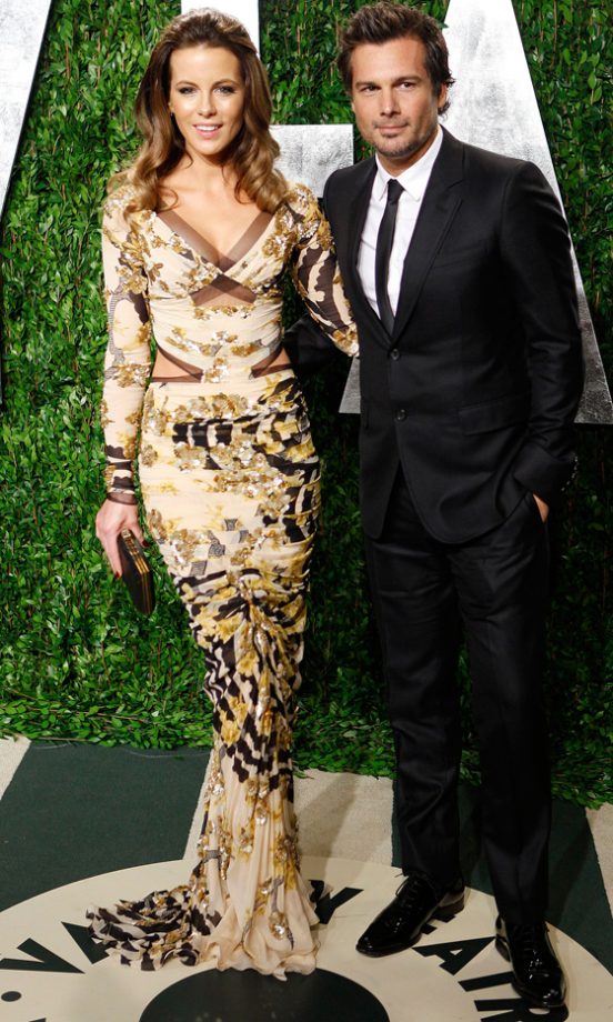 Kate Beckinsale And Len Wiseman At The Vanity Fair Oscar After-Party 2012