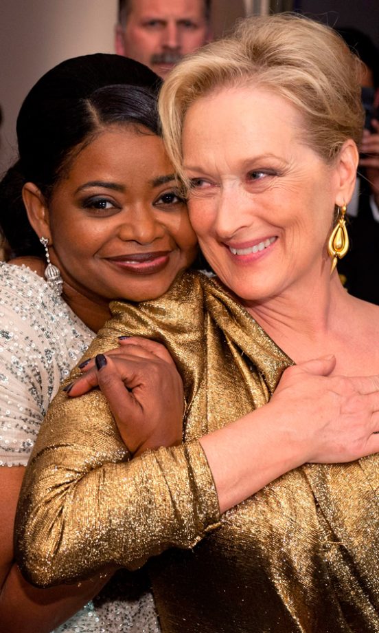 Octavia Spencer and Meryl Streep At The Governor's Oscars Ball 2012