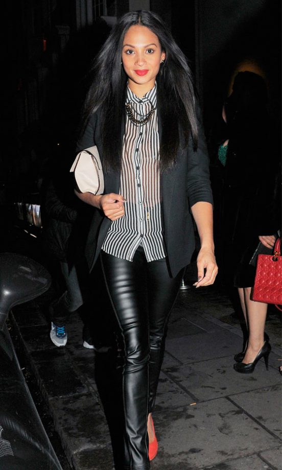 Alesha Dixon Leaving Nobu In London, April 2012