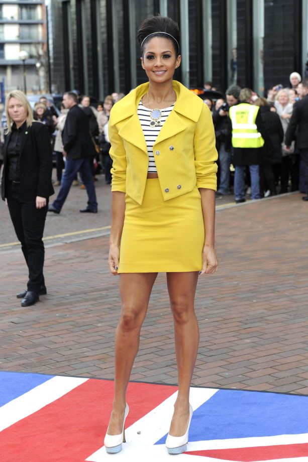 Alesha Dixon Matching Biker and Breton Combination, BGT Audition 2013