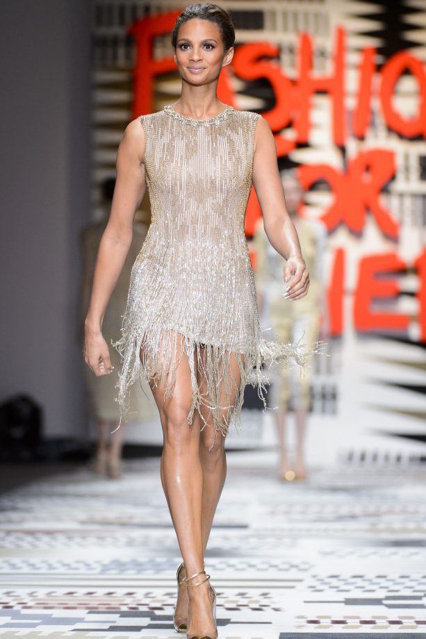 Alesha Dixon On The Catwalk At The Fashion For Relief Show, 2015