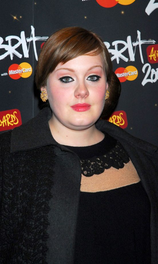 Adele Has Stuck To Her Beauty Look From Day One - We Love Her Strong Eye Make-Up At The Brit Awards. 2008