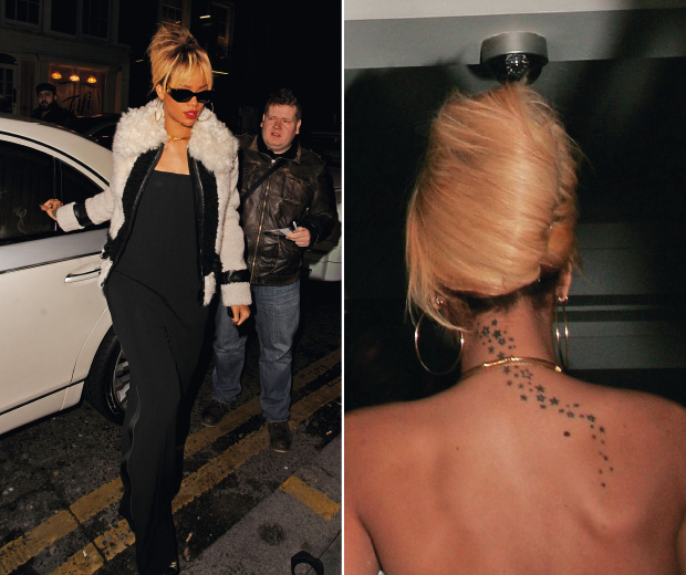 Rihanna celebrating her 24th birthday in London