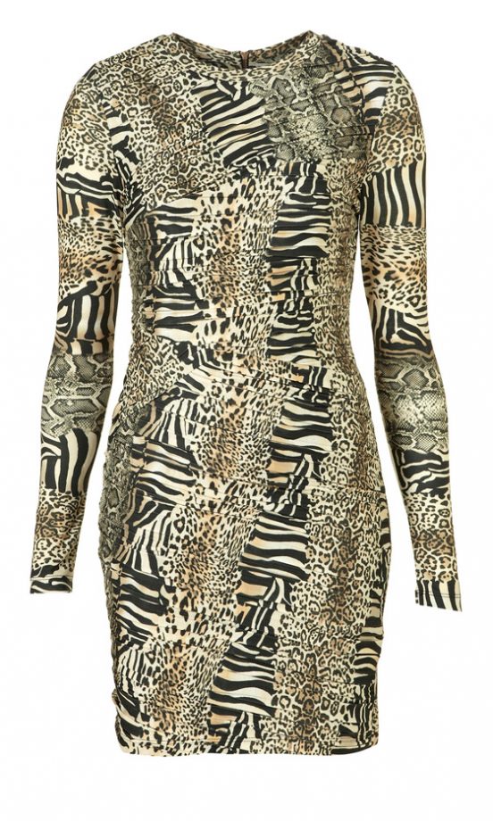 Topshop Animal Print Bodycon Dress, £40