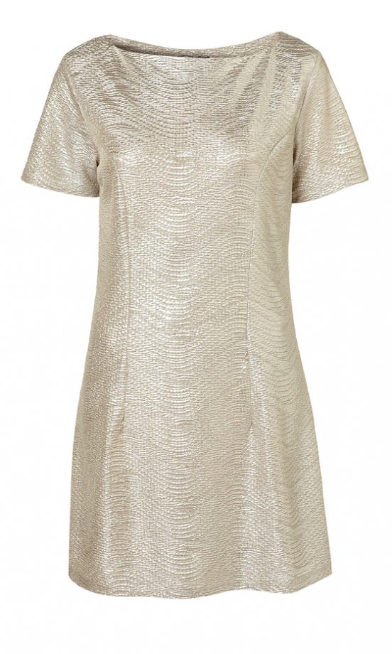 Topshop Metallic Tunic Dress, £38