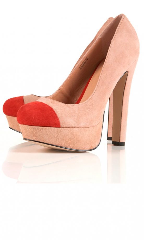 Topshop Suede Toe Cap Heels. £62