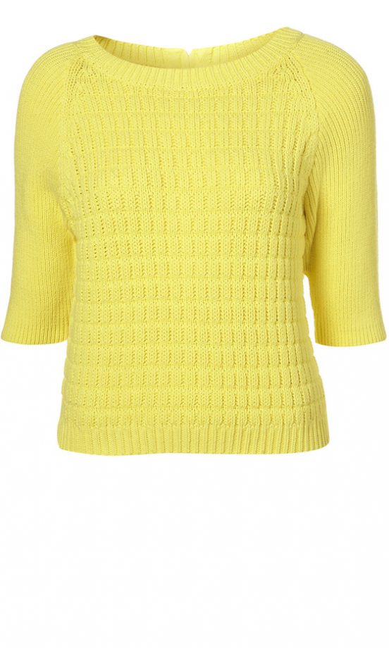 Topshop Waffle Crop Sweater By Boutique, £48