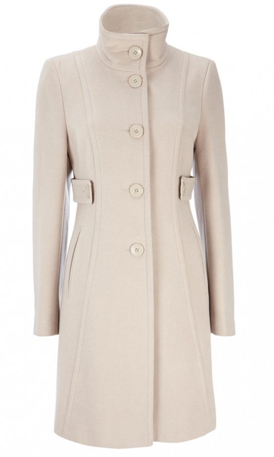 Wallis Stone Faux Wool Funnel Coat, £50