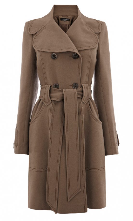Warehouse Contrast Stich Trench Coat, £100