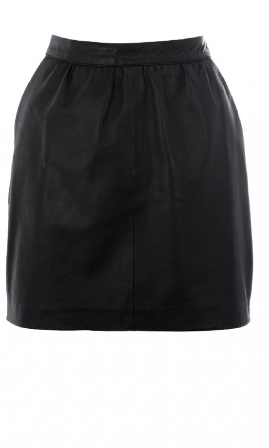 Warehouse Leather Zip Back Skirt, £65