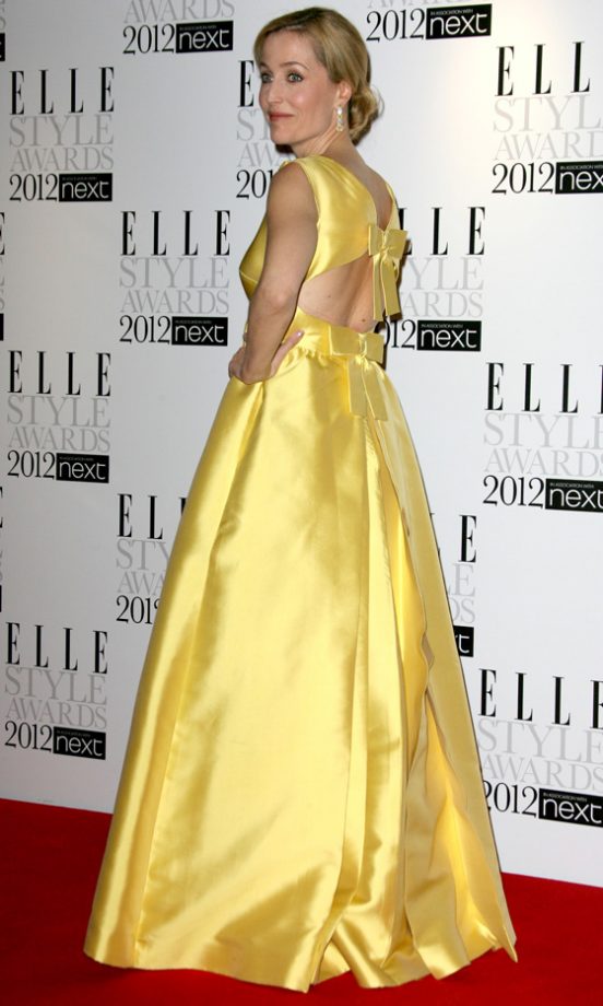 Gillian Anderson In WilliamVintage At The Elle Style Awards 2012