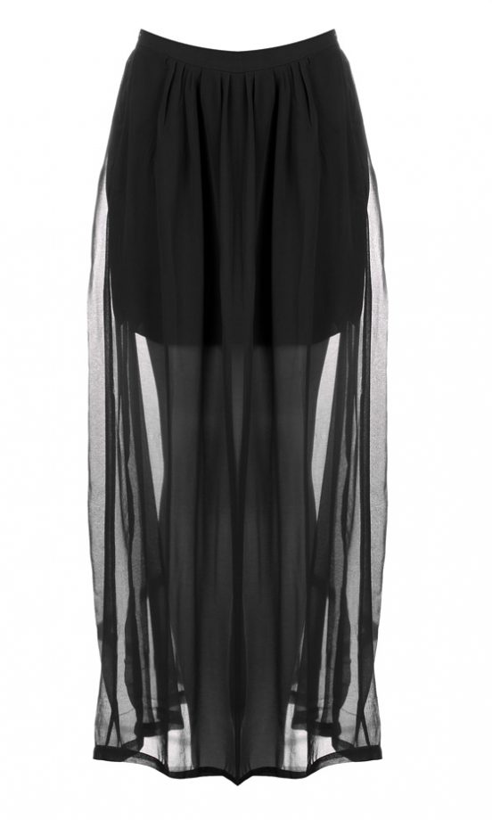 Missguided SS12 Black Maxi