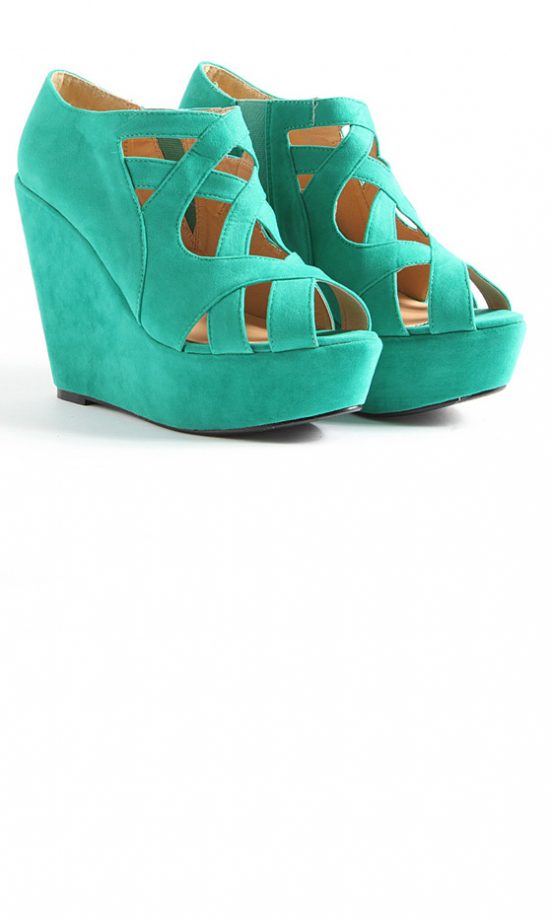 Missguided SS12 Bright Green Wedges