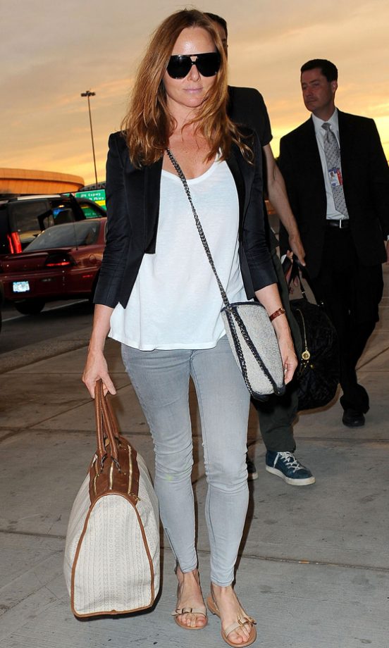 Stella McCartney Looked Casually Glam At JFK Airport 2012