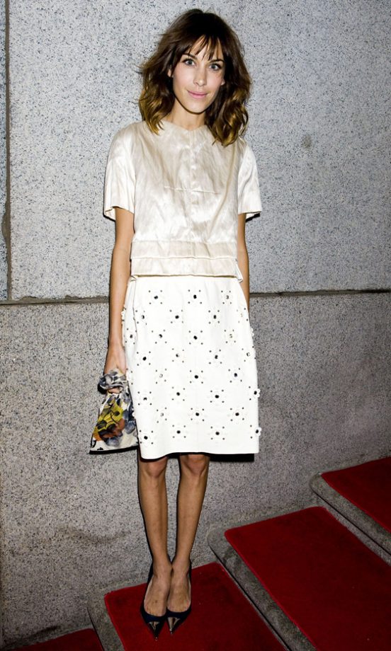 Alexa Chung Rocked Louis Vuitton At The AmfAR Gala 2012