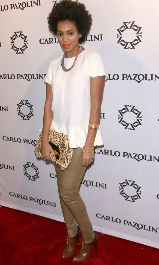 Solange Knowles Looked Casually Cool At The Carlo Pazolini Store Opening, 2012
