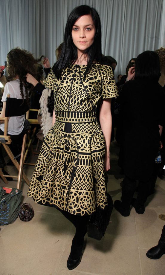 Leigh Lezark Hit The Front Row At Cynthia Rowley Fashion Show In New York, 2012