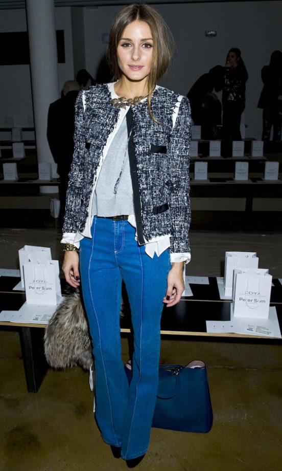 Olivia Palermo Rocked Flares At The Peter Som Fashion Show AW12