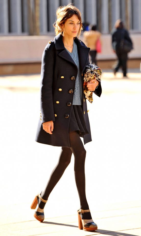 Alexa Chung At New York Fashion Week AW12