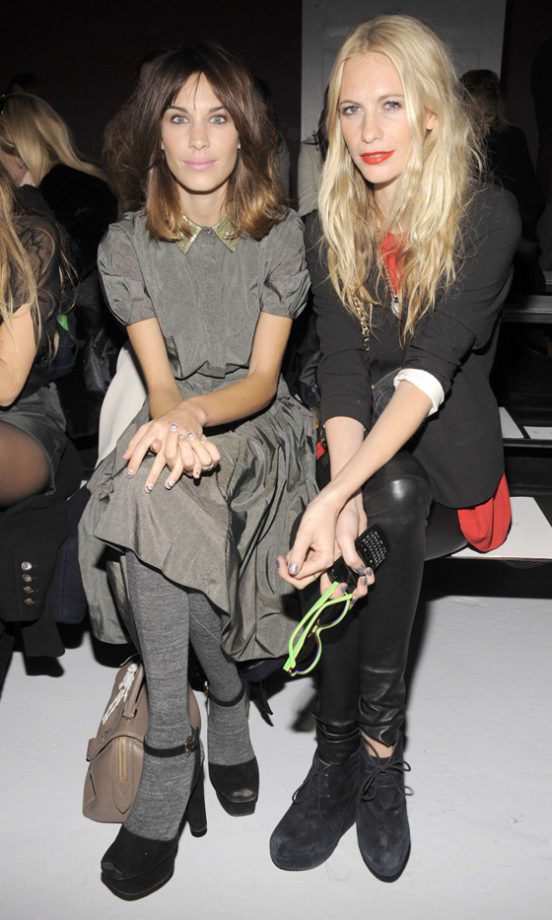 Alexa Chung And Poppy Delevigne Front Row At The Jason Wu Fashion Show AW12