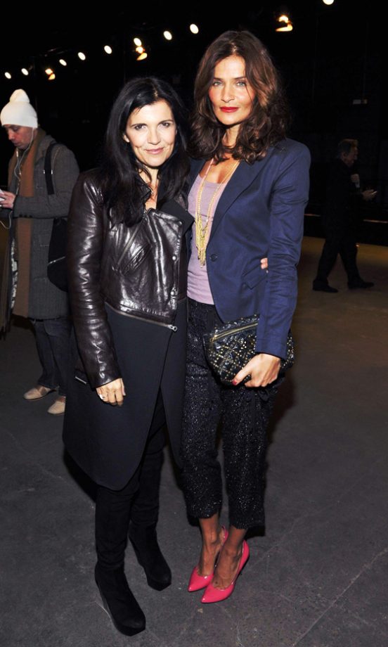 Ali Hewson And Helena Christensen At The Edun Fashion Show AW12
