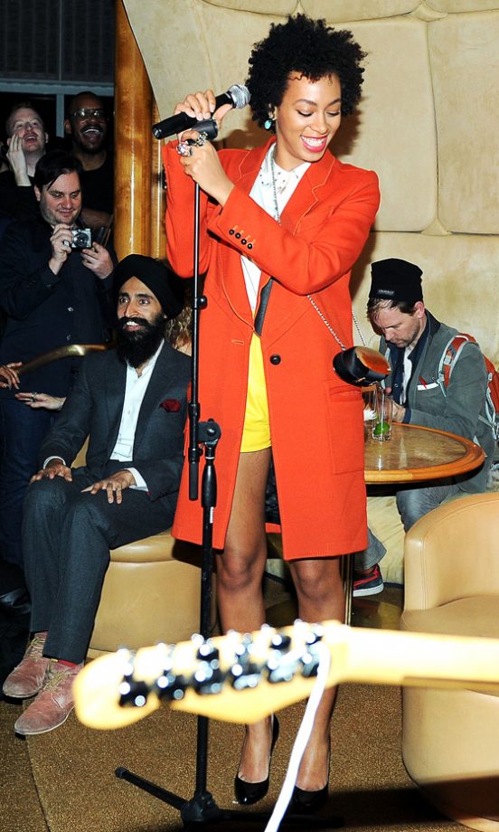 Solange Knowles Performed At New York Fashion Week AW12