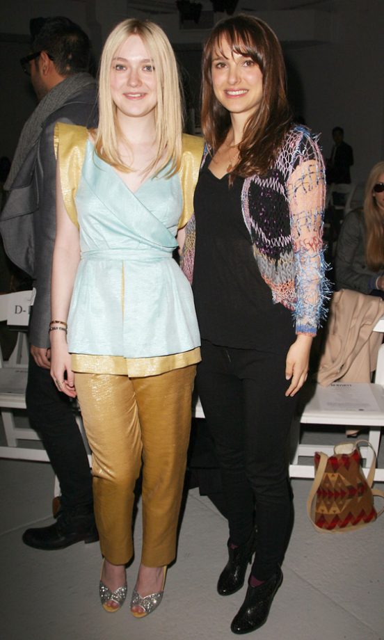 Dakota Fanning And Natalie Portman Hit The Front Row At The Rodarte Fashion Show AW12