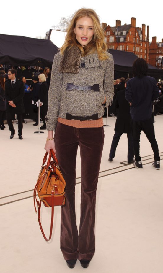 Rosie Huntington-Whiteley Looked Fab At The Burberry Prorsum Fashion Show AW12