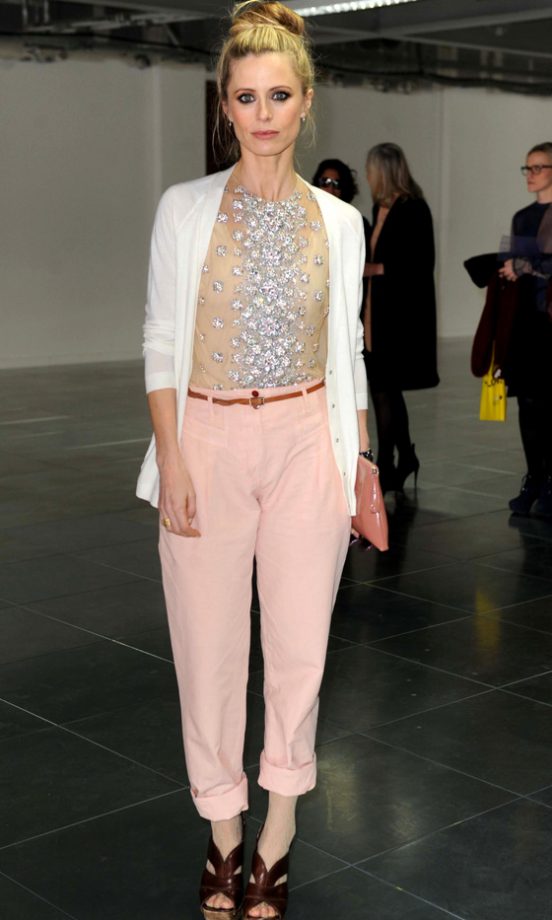 Laura Bailey Sparkled In Christopher Kane At London Fashion Week SS12