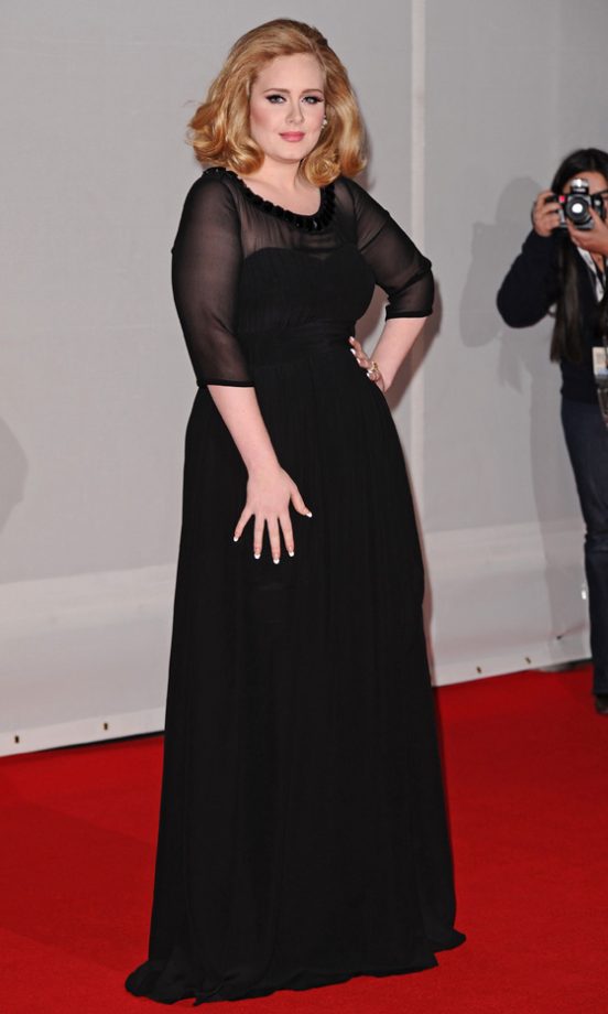 Adele In Burberry At The Brit Awards 2012
