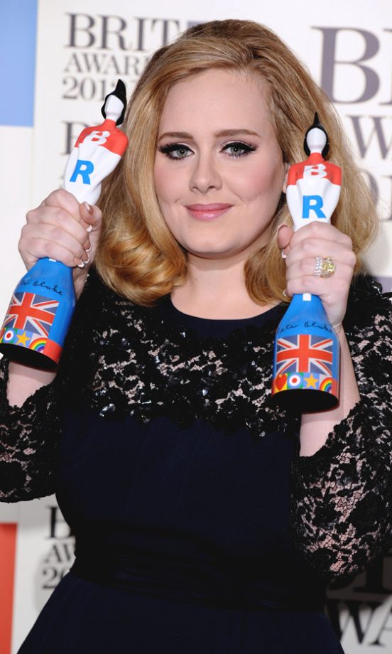 Adele Scooped Two Awards At The Brit Awards 2012