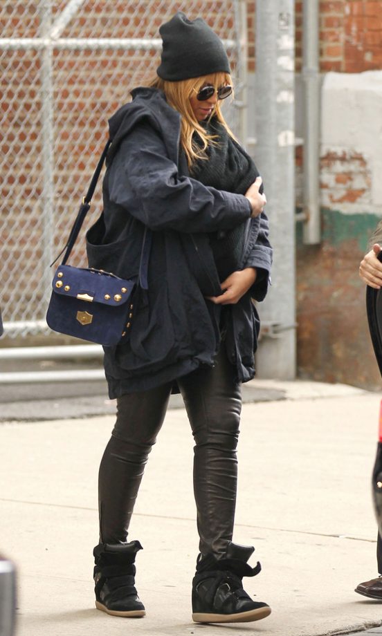 Beyoncé Stepped Out With Blue Ivy For The First Time Wearing Isabel Marant Trainers, 2012