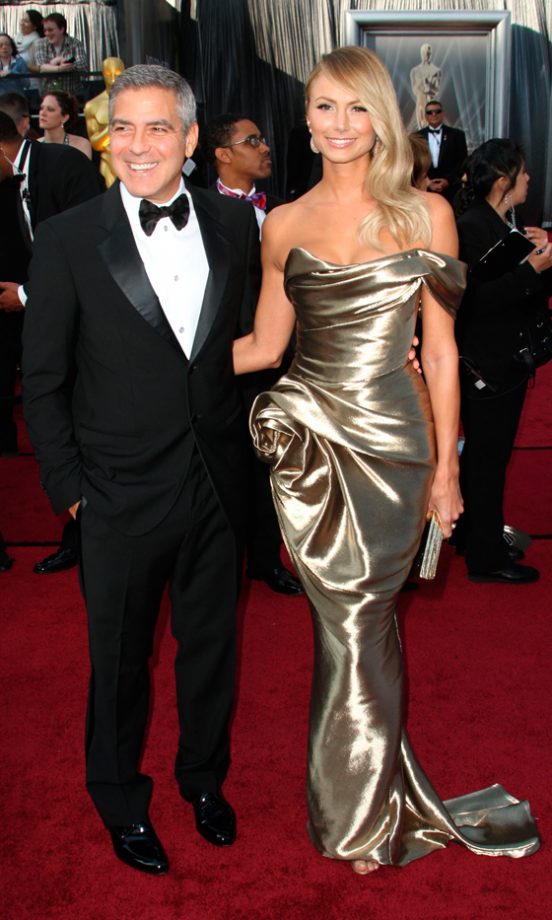 George Clooney And Stacy Keibler Hit The Oscars 2012