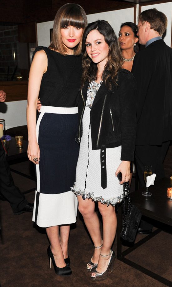 Rose Byrne And Rachel Bilson At The Chanel Pre-Oscar Party 2012