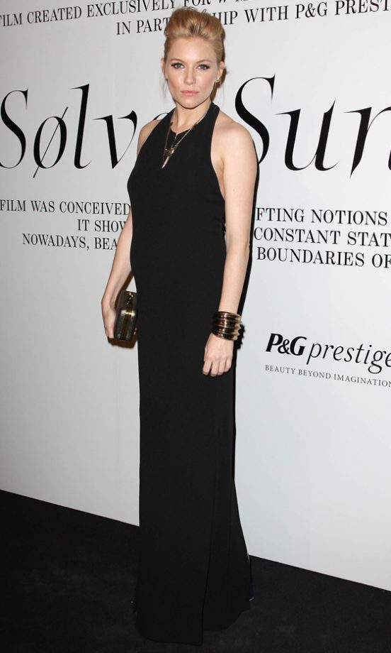 Sienna Miller In Hugo Boss Black During New York Fashion Week AW12