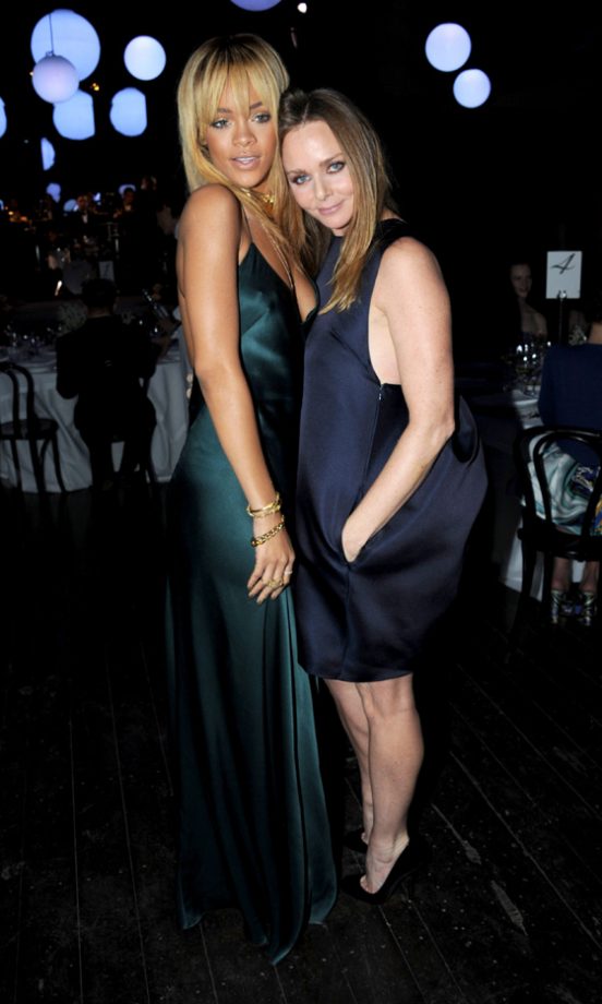 Rihanna With Stella McCartney At Her Eveningwear Presentation And Dinner 2012