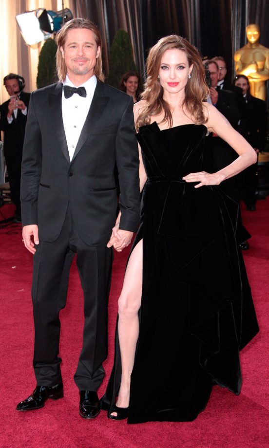 Angelina Jolie And Brad Pitt At The Oscars 2012