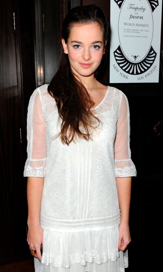 War Horse Actress Celine Buckens Shows Promise In A White Dress, 2012