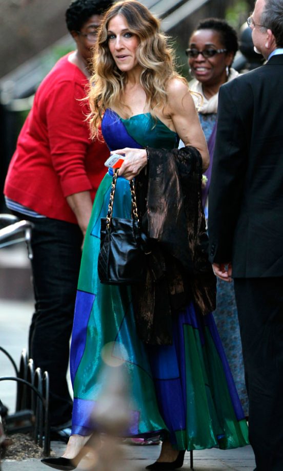 Love This Strapless Number On Sarah Jessica Parker, Jewel Tones Ahoy! 2012