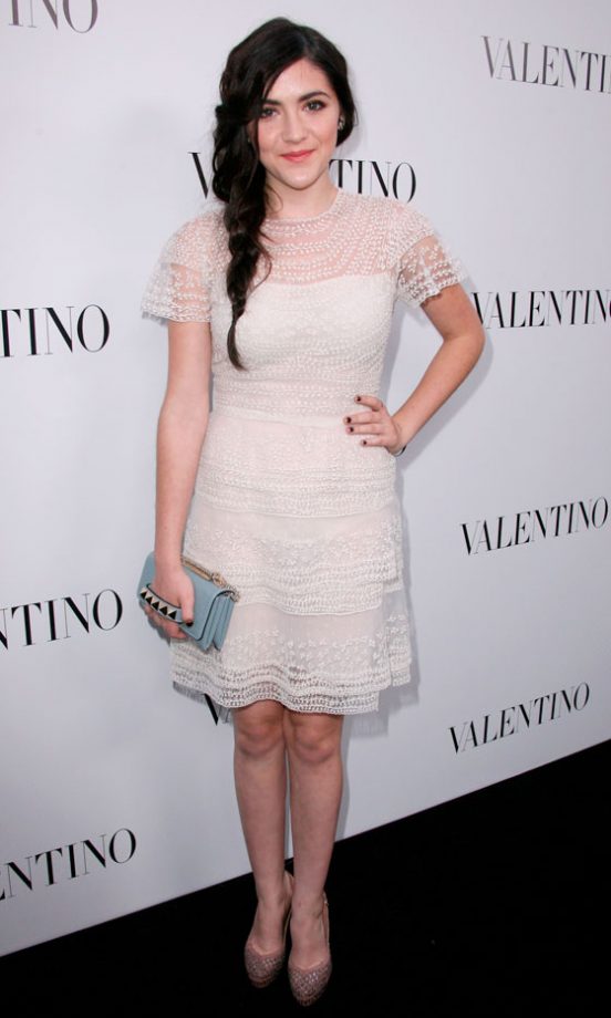 Isabelle Fuhrman Is Super Sweet In An Applique White Dress, 2012