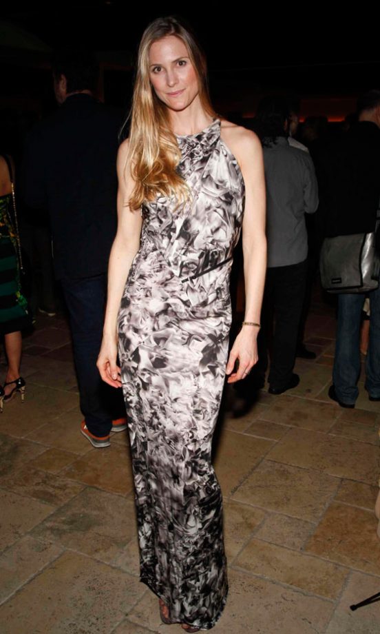 Jacqueline Peterson Goes For Full-Length Print Maxi, 2012