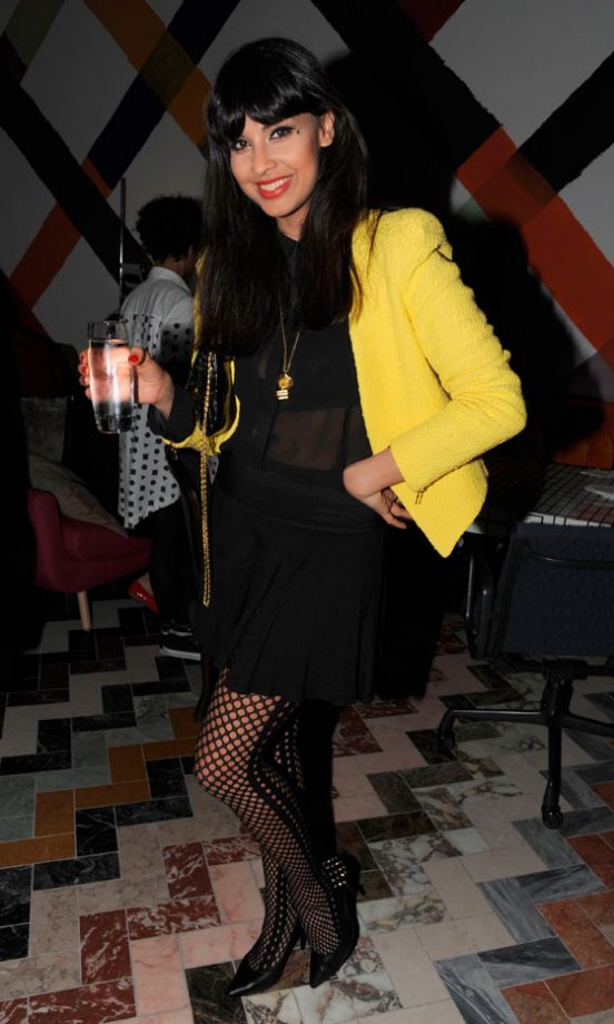 Jameela Jamil Looks Her Usual Gorgeous Self In A Yellow Blazer And Black Dress, 2012