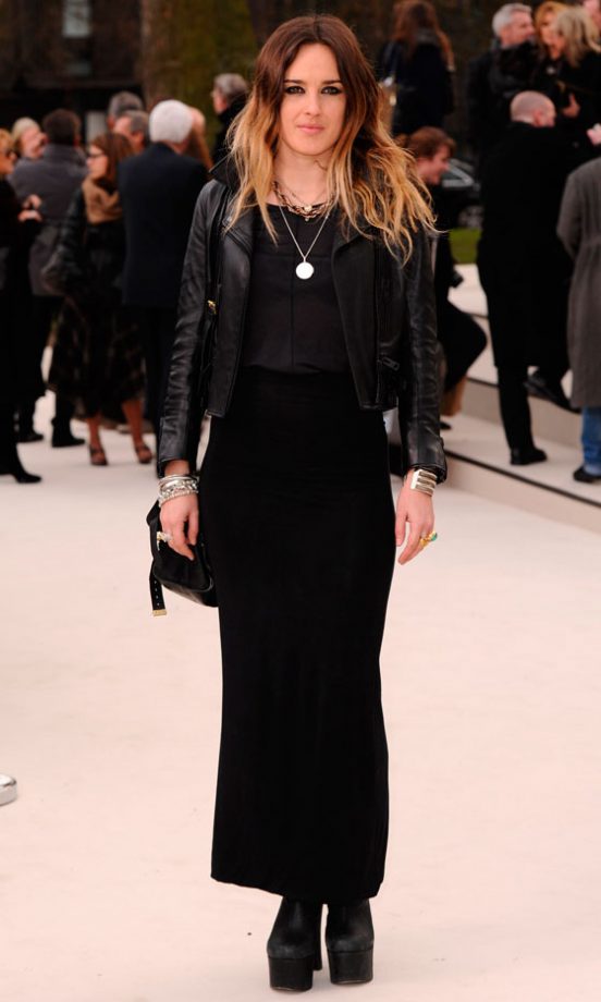 Singer Jess Mills At The Burberry Show, London Fashion Week, 2012
