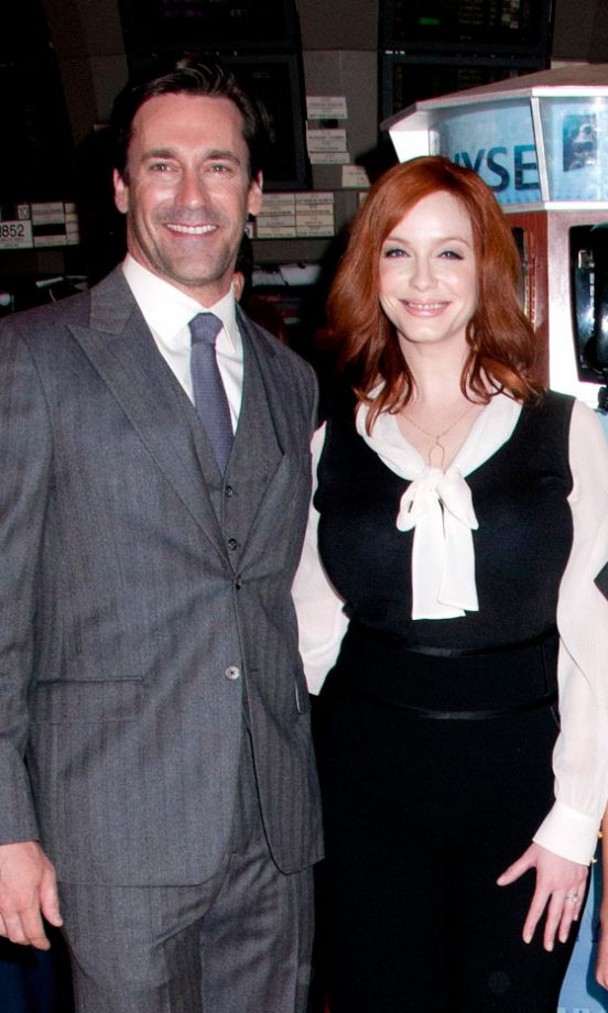 Jon Hamm and Christina Hendricks Look So Cute Together At Mad Men Opening, 2012