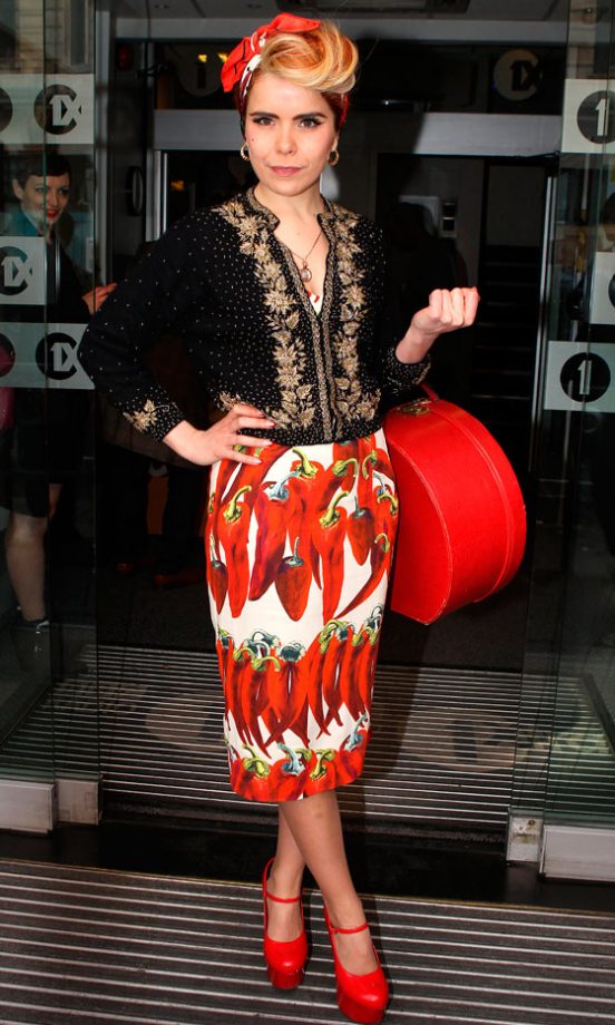 Paloma Faith Carries Off Vegetal Prints With Vintage Panache, 2012