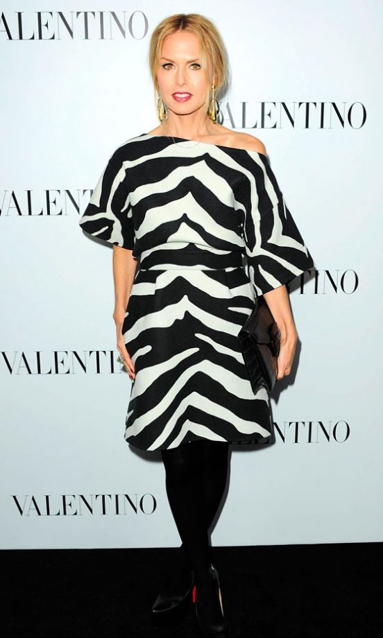 Rachel Zoe Goes For Monochrome In A Zebra Shift, 2012