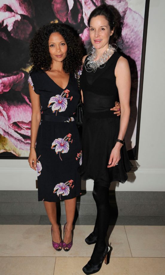Thandie Newton Wears A Floral Dress To Book Launch, 2012