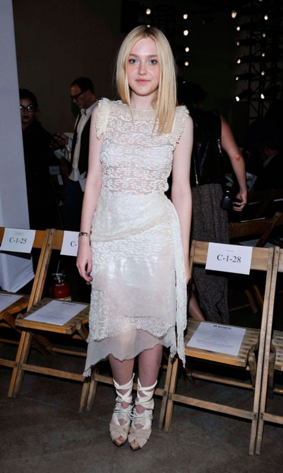 Dakota Fanning At The Rodarte SS12 Show, New York, 2011