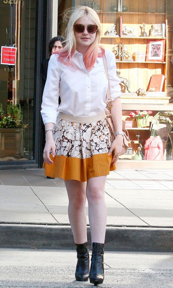 Dakota Fanning Out And About In LA, 2012